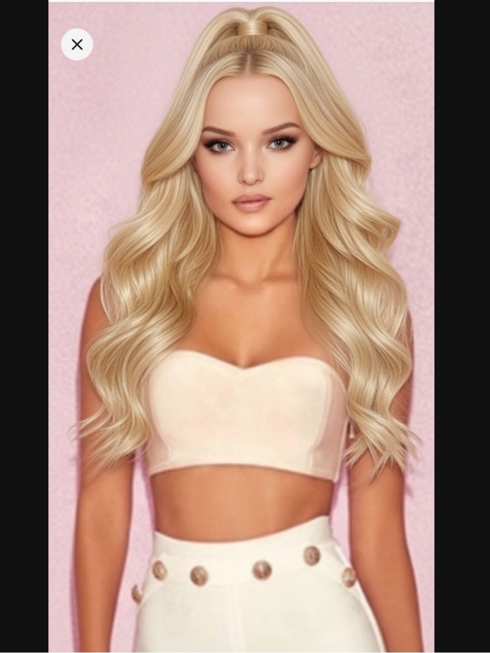 House of CB ‘LOTUS’ Beige Bandeau Tube Top Small US4-6 $55